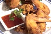 Thai Crispy Deep Fried Chicken Wings